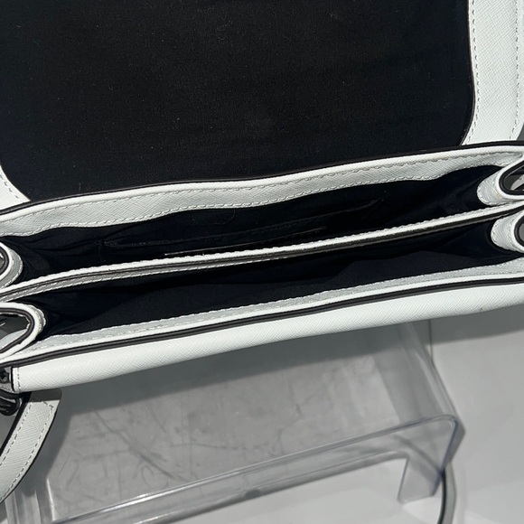 Rebecca Minkoff Hudson‎ Moto Mini White Crossbody - Picture 5 of 9